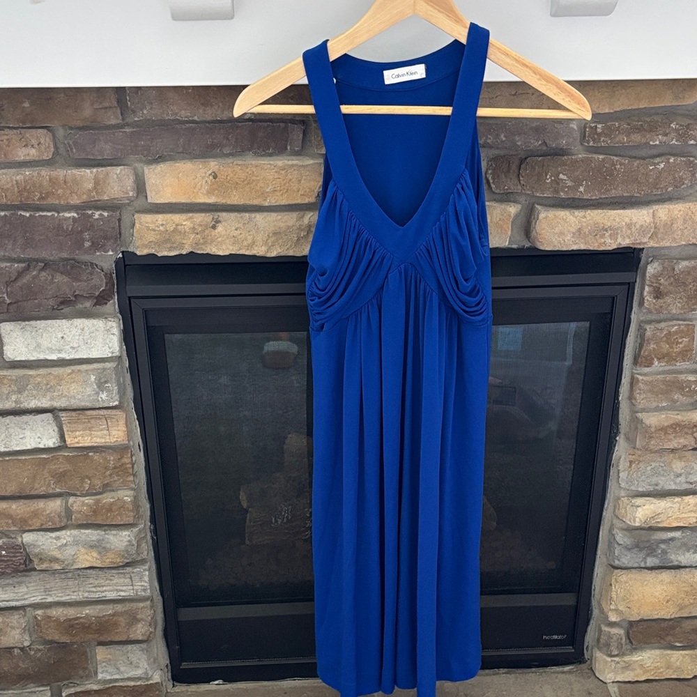 Calvin Klein Royal Blue Midi Dress